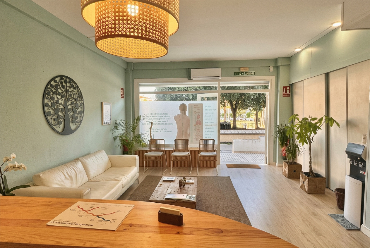 Sala de tratamiento en Quiropráctica Sitges